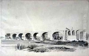 Wolverton Viaduct by John Cooke Bourne