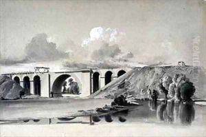 Sherbourne Viaduct, near Coventry by John Cooke Bourne