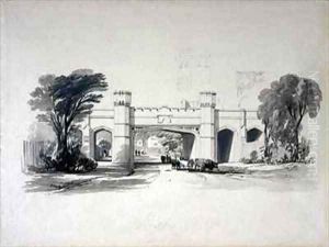 Rugby railway bridges as seen from the road, Warwickshire