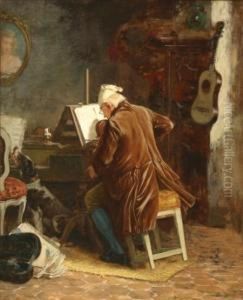The Violinist by Louis Georges Brillouin