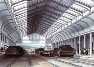 Bath Station, Somerset by John Cooke Bourne