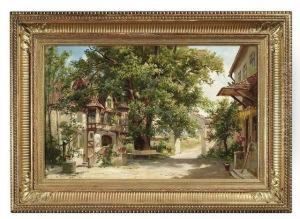 Summery Estate With A Timbered 
House, Assumedly Project For The Opera "werther" By Jules Massenet
