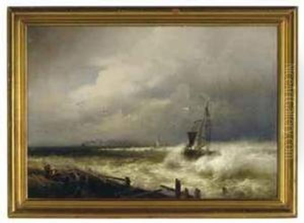 A Fishing Vessel At Sea - view 1
