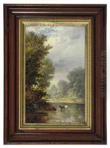 Canoeing On The River By Moonlight