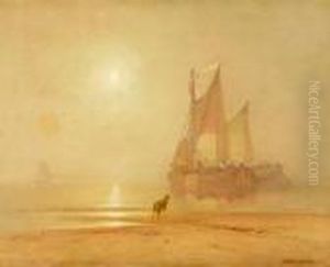 Coastal Scene At Dawn by Franklin Briscoe