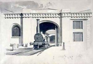 Locomotive Engine House, Camden Town by John Cooke Bourne