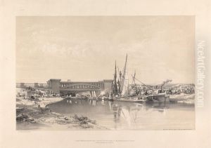 Railway Bridge over the Regent's Canal by John Cooke Bourne