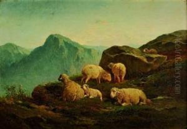 Troupeau De Moutons En Montagne - view 1