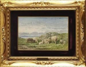 Moutons Pres De La Cote by Felix Saturnin Brissot de Warville