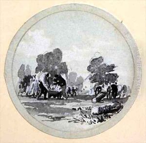 'Cleaning', London and Birmingham Railway by John Cooke Bourne