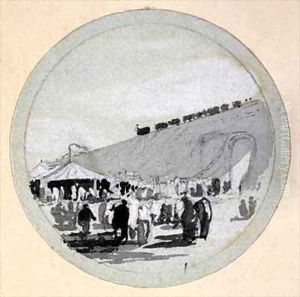 'Opening', London and Birmingham Railway by John Cooke Bourne