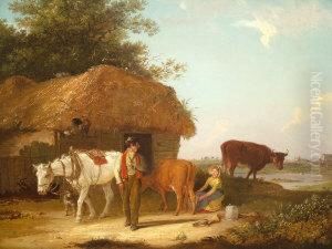 Milking Time by Edmund Bristow
