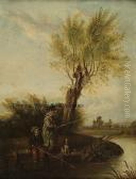 Two Boys Fishing With - view 1