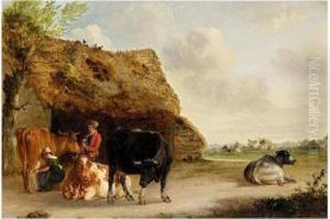Milking Time by Edmund Bristow