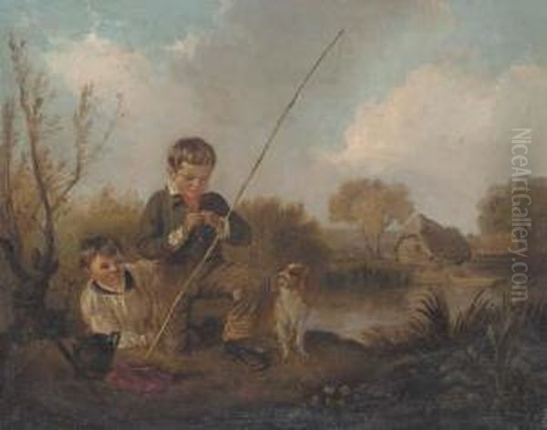 Boys Fishing - view 1