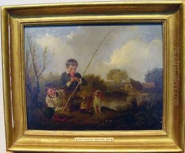 Children Fishing - view 1