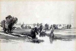 River Sowe, near Coventry by John Cooke Bourne