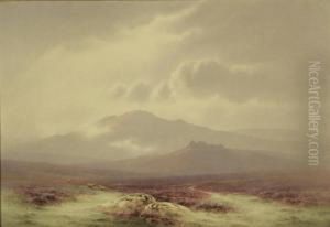 Dartmoor, Bellever Tor by Charles Edward Snr Brittan