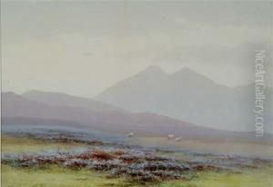 Rannoch Moor Perthshire by Charles Edward Snr Brittan