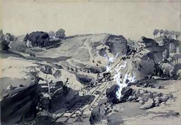 Blasting rocks, Linsdale, Buckinghamshire - view 1