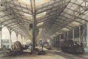 Goods Shed, Bristol, Great Western Railway by John Cooke Bourne
