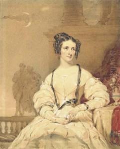 Portrait Of A Lady On A Veranda
