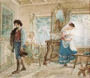 Lovers' Quarrel by Karl Brulloff