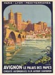 Avignon Le Palais Des Papes by Roger Broders