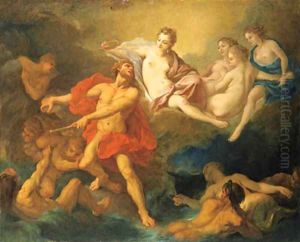 Juno commanding Aeolus to release the Winds by Francois Boucher