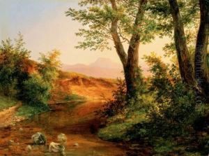 Sunlit Brookside by Sandor Brodszky