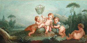 Les pecheurs by Francois Boucher