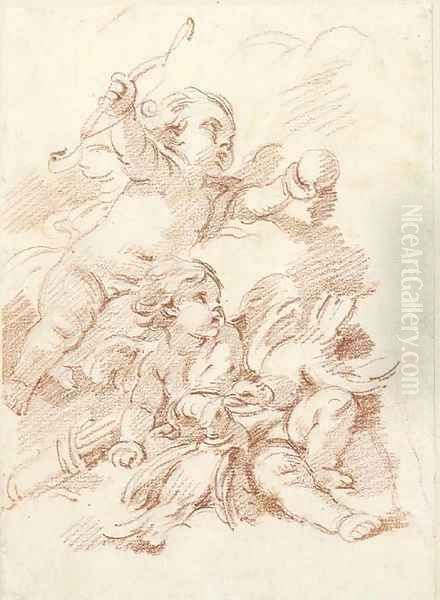 Two putti - view 1