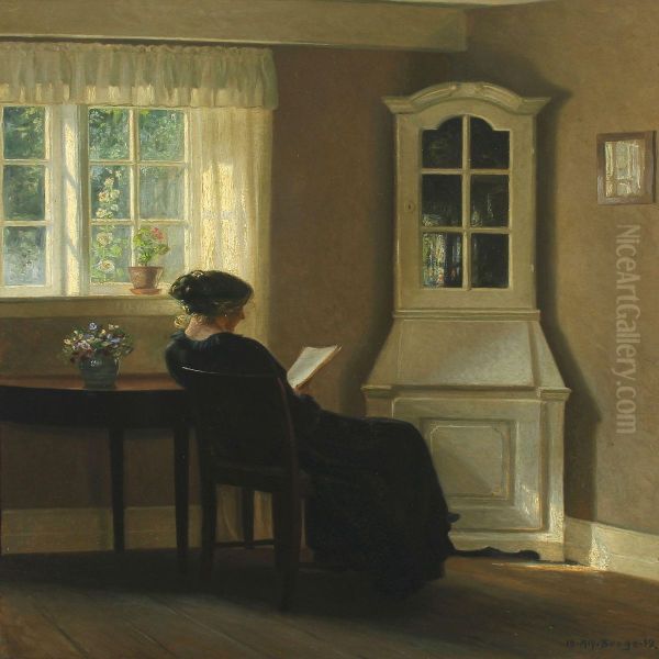 Interior With Reading Woman - view 1