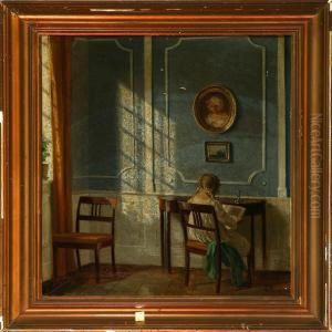 Sol I Den Blaa Stue by Alfred K. Harald Broge
