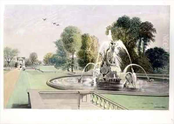 St. George and the Dragon Fountain, Holkham - view 1