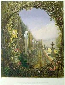 The Trellis Window, Trentham Hall Gardens by E. Adveno Brooke