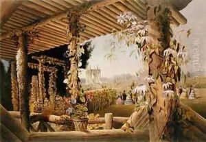 View from the Rustic Seat, Shrublands by E. Adveno Brooke