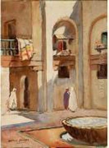 Cour De Palais A Meknes.