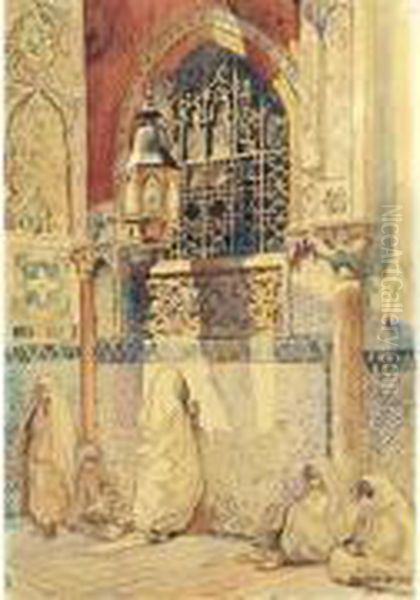 Marocaines Dans La Mosquee A Fez. - view 1