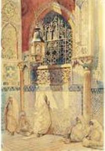 " Marocaines Dans La Mosquee A Fez ". by Matteo Brondy