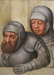 Two men in armour a fragment