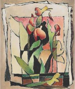 Floral Abstract by Bertram Richard Brooker