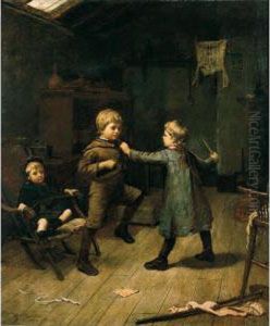 Playing At Horse-and-cart by Herry Brooker