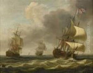 Men-o-war In Choppy Seas