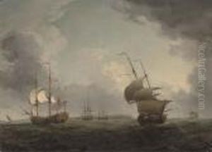 Men-o'war Off The Isle Of Wight