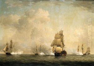 The Capture Of A French Ship By Royal Family Privateers