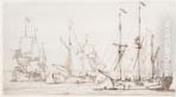Shipping Off The Coast - view 1