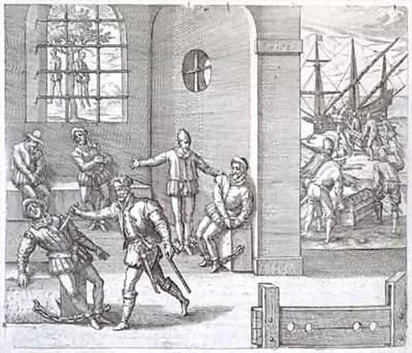 Spanish traitors in Panama executed while gold stolen from the Incas is loaded onto ships bound for Spain - view 1