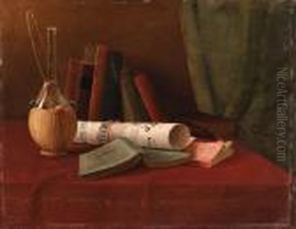 Still Life With Carafe And Books - view 1