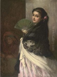 A Spanish Girl With Her Duenna